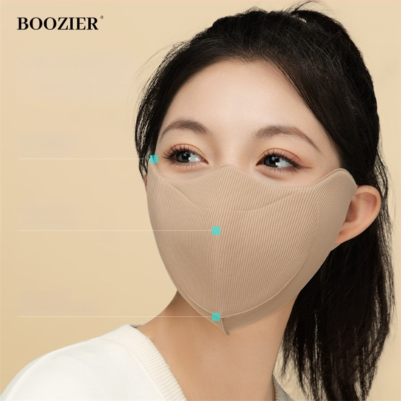 Зимно-есенна ветроустойчива и топла маска за лице с ушна каишка, полиестерно влакно, UPF50+ UV защита, оригинален дизайн