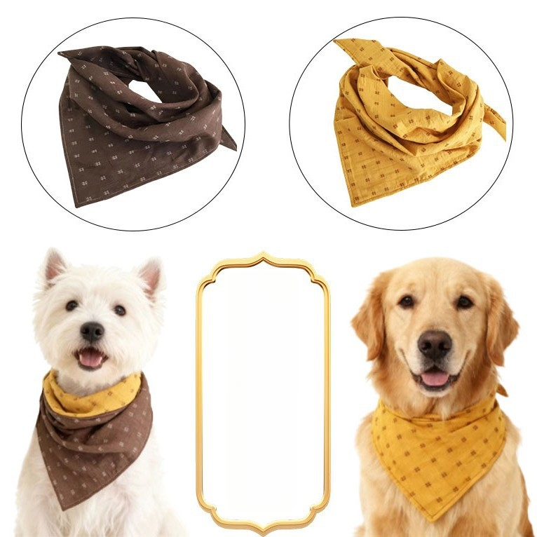 Šunų šalikėlis – taškuotas modelis, poliesteris, lygus audinys, spauda, žiema