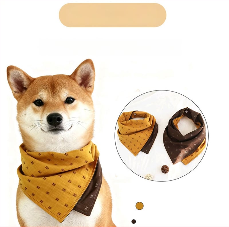 Šunų šalikėlis – taškuotas modelis, poliesteris, lygus audinys, spauda, žiema