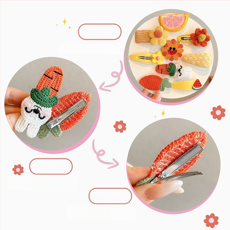 Laste karva klips lilledega — joonislik stiil, käsitöö, 3–10-aastastele