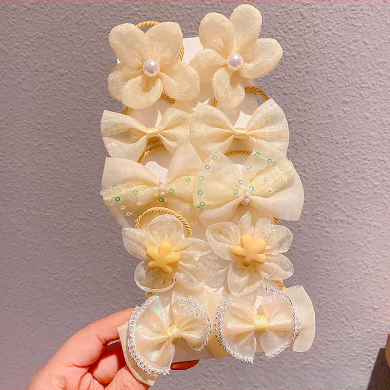 Laste juukseaksessuaar: kangast lillelipp, käsitöö, cartoon-stiilis, külgklips, sobib 0–10-aastastele