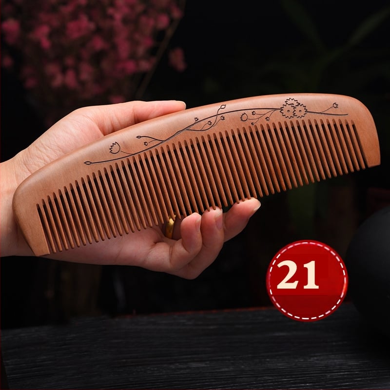 Дървен гребен от махагон, произход Zhejiang