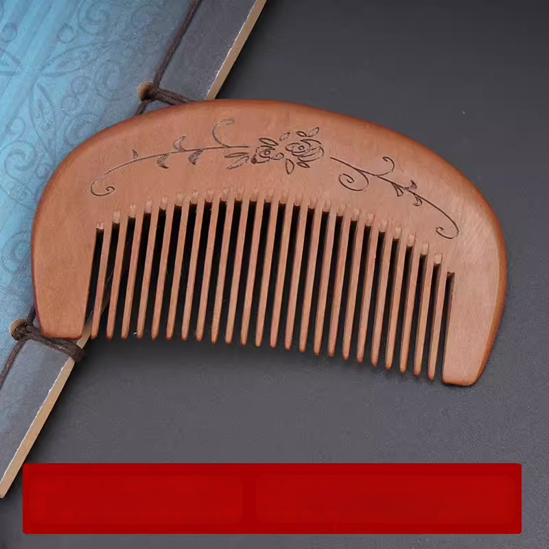 Дървен гребен от махагон, произход Zhejiang