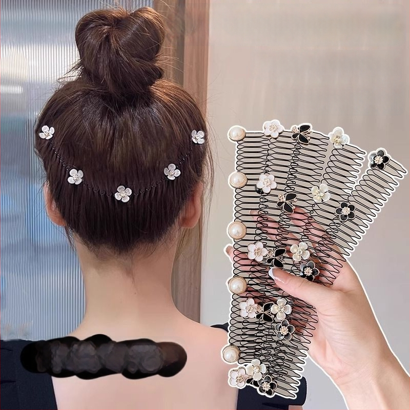Метален невидим гребен за коса за задната част на главата, ретро стил, дамски аксесоар за коса