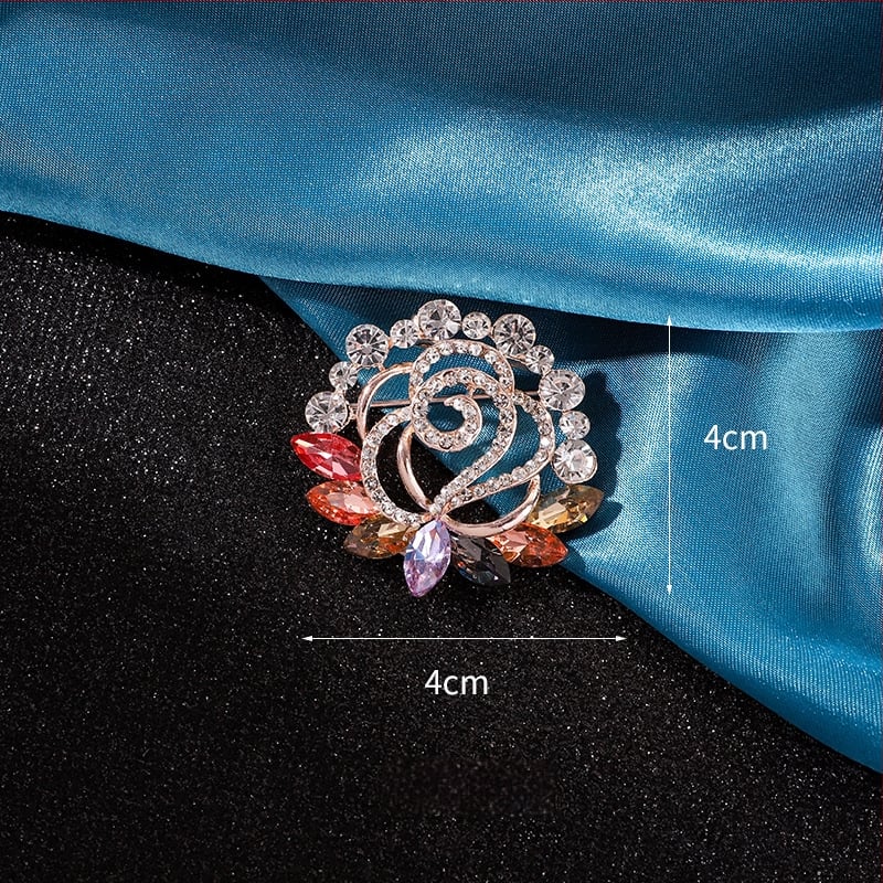 Καρφίτσα για φουλάρι – κράμα, Yusheng, γυναικείο κορεατικό στυλ, ηλεκτροπλατιωμένη επίστρωση, διακόσμηση και πολυλειτουργικότητα