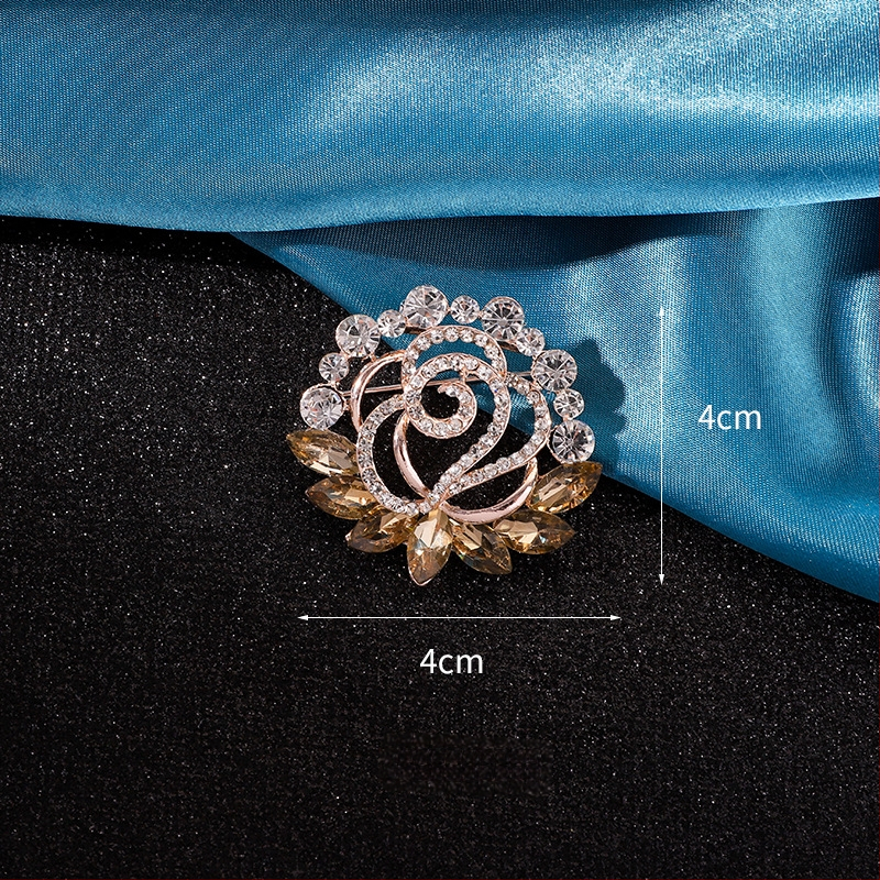 Καρφίτσα για φουλάρι – κράμα, Yusheng, γυναικείο κορεατικό στυλ, ηλεκτροπλατιωμένη επίστρωση, διακόσμηση και πολυλειτουργικότητα