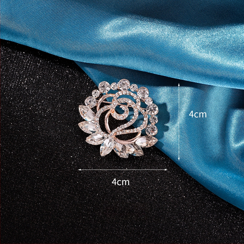 Καρφίτσα για φουλάρι – κράμα, Yusheng, γυναικείο κορεατικό στυλ, ηλεκτροπλατιωμένη επίστρωση, διακόσμηση και πολυλειτουργικότητα