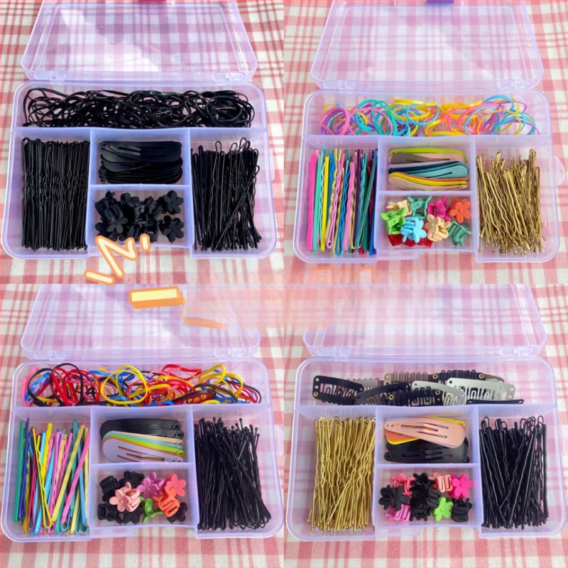 Juukseklammi komplekt U-kujuline veetilka kujuga, külgklipsiga, karbis, originaalne disain, juukseaksessuaarid, 2025 talv