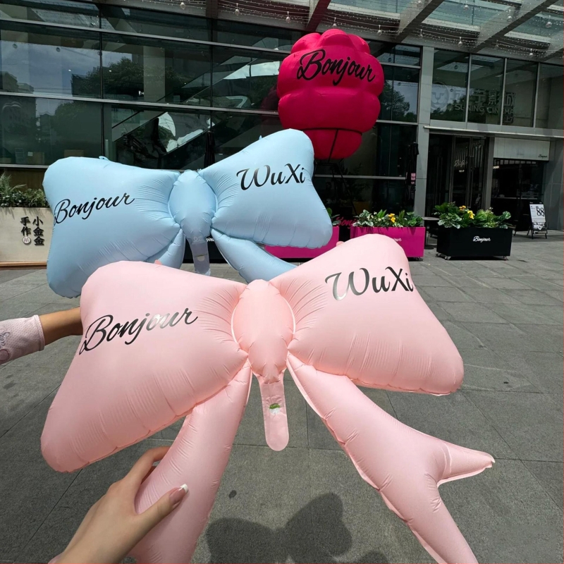 Mugursoma balons ar loku no alumīnija folijas, logotipa drukāšana, IP apstiprināts