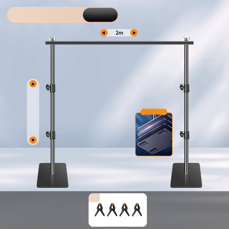 Extreme Shadow Tausta Statiiv Chromakey Taustaga tootekujutamiseks — raua ja ABS konstruktsioon