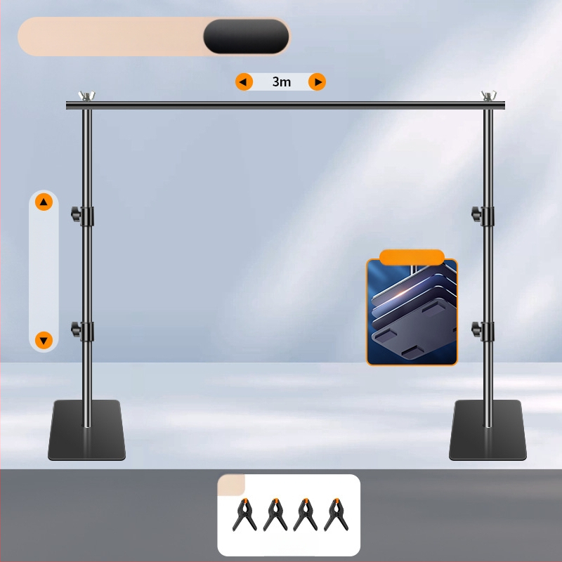 Extreme Shadow Tausta Statiiv Chromakey Taustaga tootekujutamiseks — raua ja ABS konstruktsioon