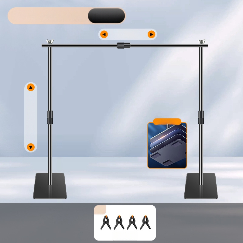 Extreme Shadow Tausta Statiiv Chromakey Taustaga tootekujutamiseks — raua ja ABS konstruktsioon