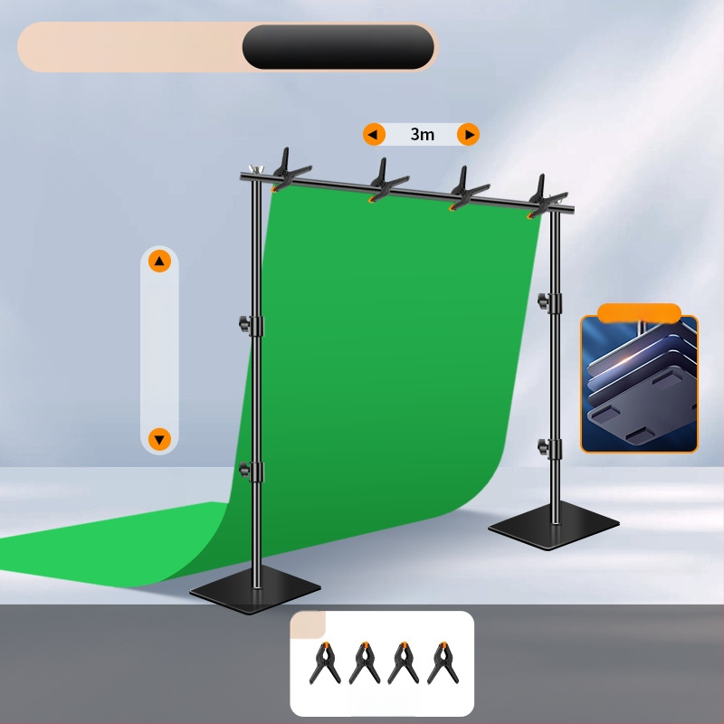 Extreme Shadow Tausta Statiiv Chromakey Taustaga tootekujutamiseks — raua ja ABS konstruktsioon