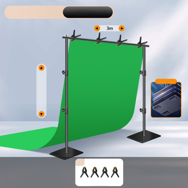 Extreme Shadow Tausta Statiiv Chromakey Taustaga tootekujutamiseks — raua ja ABS konstruktsioon