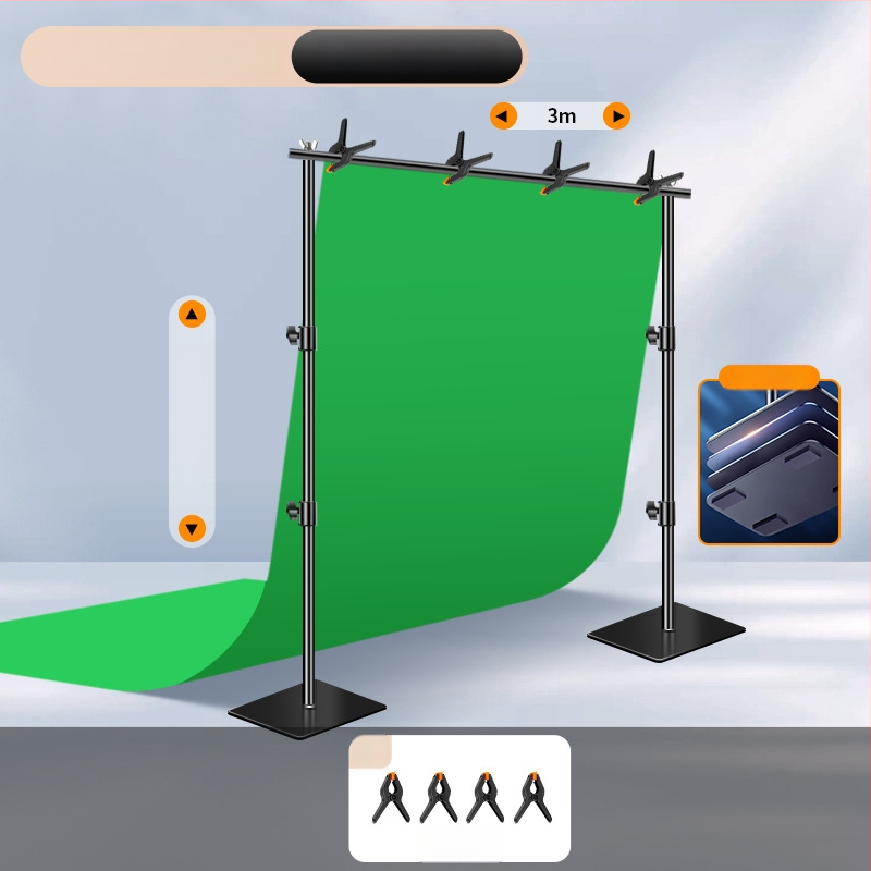 Extreme Shadow Tausta Statiiv Chromakey Taustaga tootekujutamiseks — raua ja ABS konstruktsioon