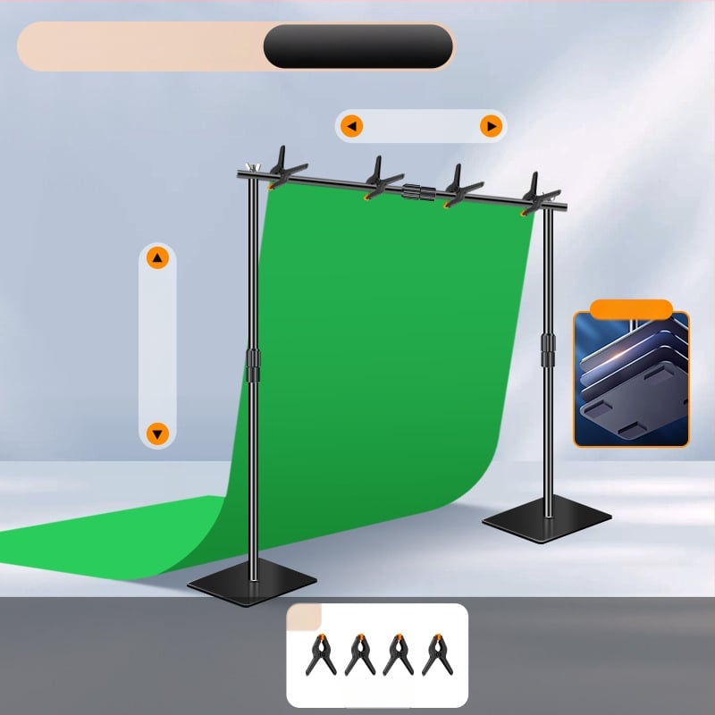 Extreme Shadow Tausta Statiiv Chromakey Taustaga tootekujutamiseks — raua ja ABS konstruktsioon