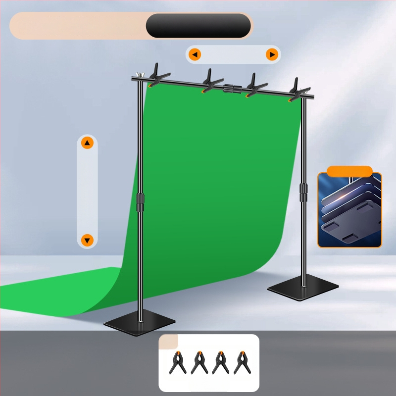 Extreme Shadow Tausta Statiiv Chromakey Taustaga tootekujutamiseks — raua ja ABS konstruktsioon