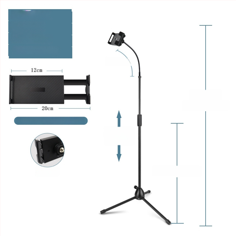 Mikrofona statīvs ar trim kājām, grīdas statīvs, vertikāls šķērsstienis, modelis 103