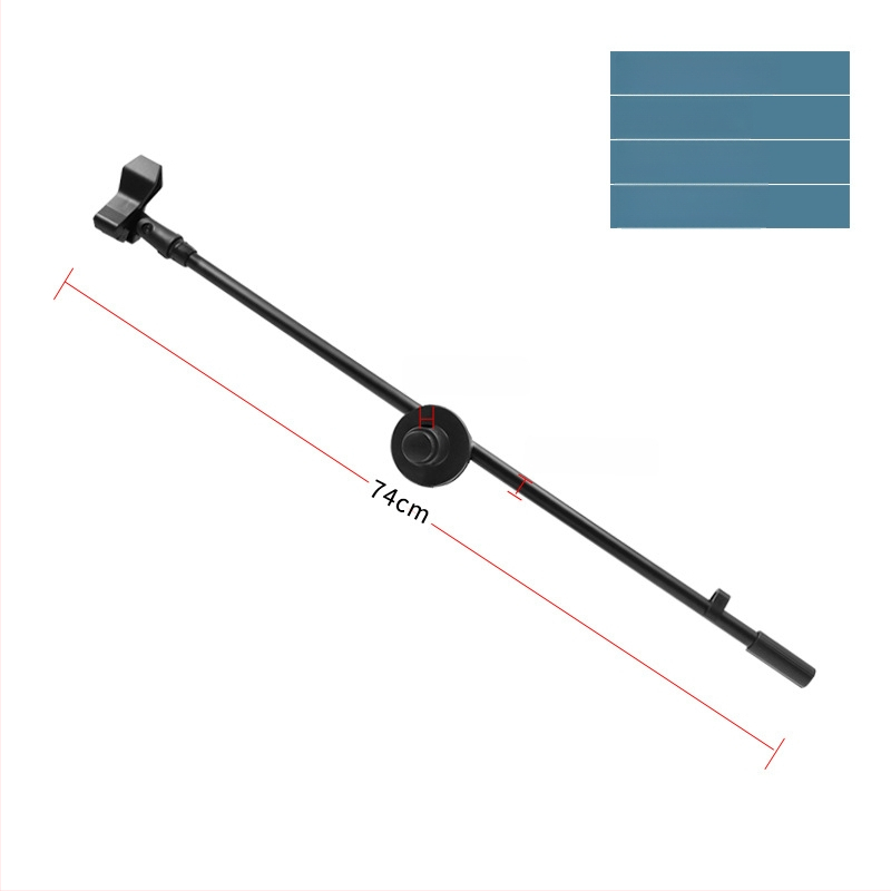 Mikrofona statīvs ar trim kājām, grīdas statīvs, vertikāls šķērsstienis, modelis 103