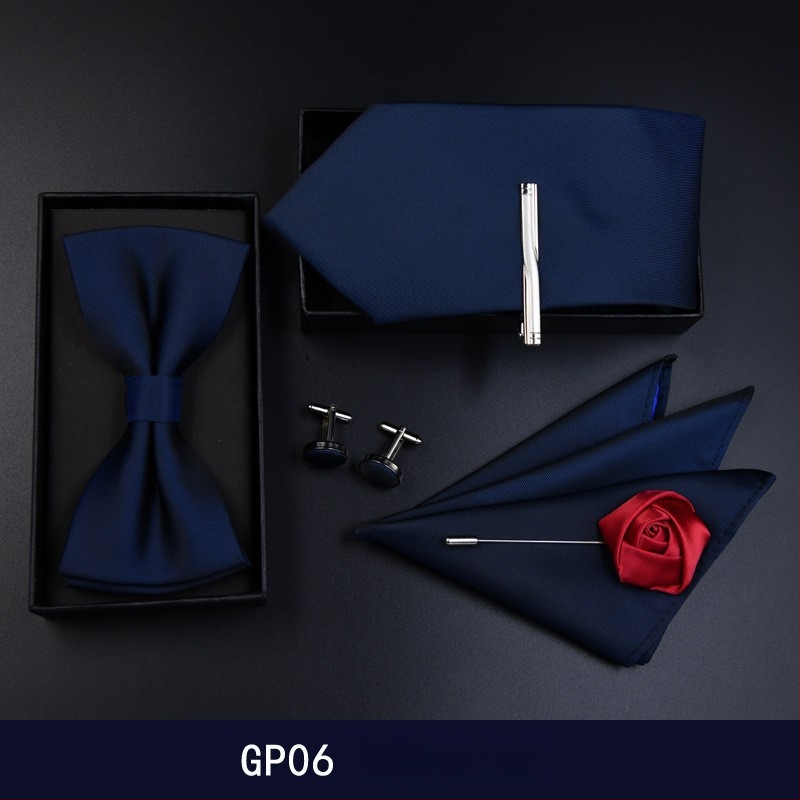 Σετ παπιγιόν για γάμο ανδρών, ριγέ σχέδιο, σχήματος βέλους, κανονικό πλάτος, πολυεστέρας