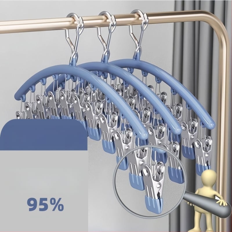 Ανοξείδωτος κλιπ στέγνωσης – Πολυλειτουργικός κλιπ για εσώρουχα, κάλτσες, πουκάμισα και ρούχα