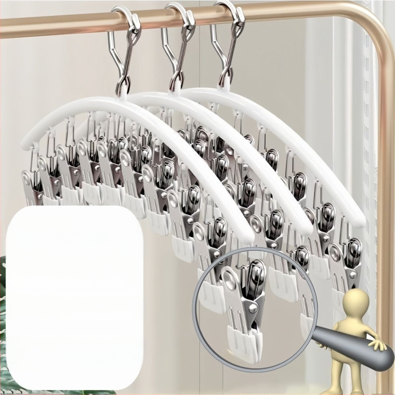 Ανοξείδωτος κλιπ στέγνωσης – Πολυλειτουργικός κλιπ για εσώρουχα, κάλτσες, πουκάμισα και ρούχα