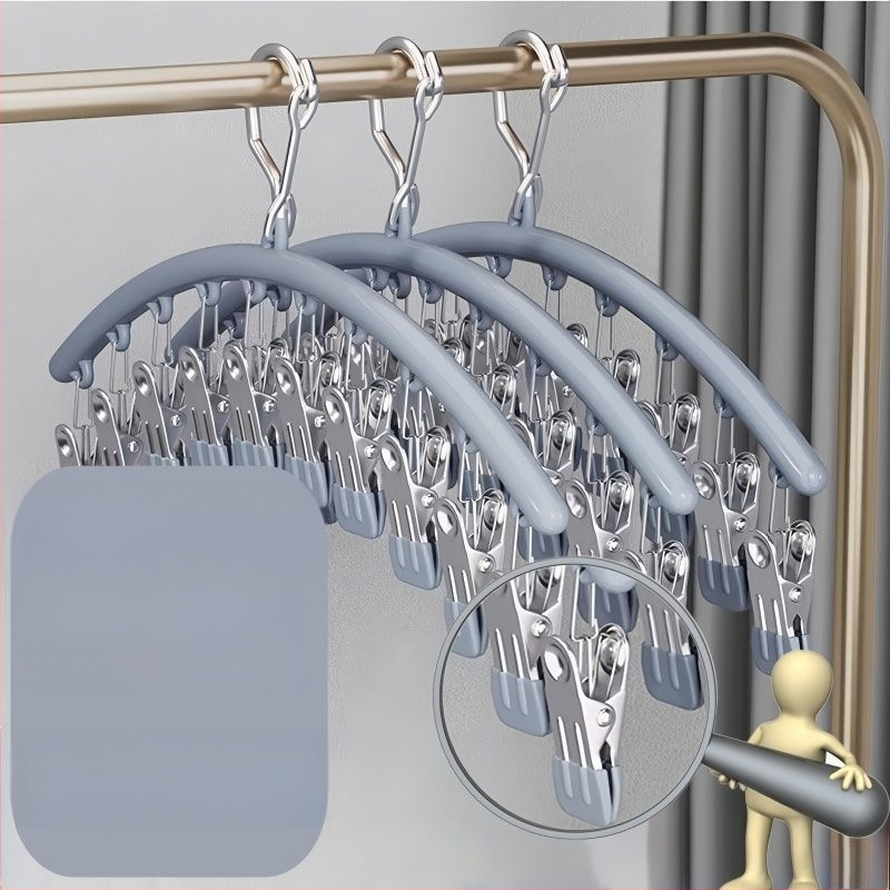 Ανοξείδωτος κλιπ στέγνωσης – Πολυλειτουργικός κλιπ για εσώρουχα, κάλτσες, πουκάμισα και ρούχα