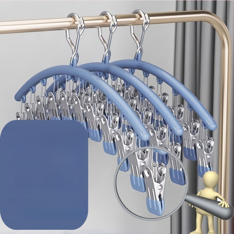 Ανοξείδωτος κλιπ στέγνωσης – Πολυλειτουργικός κλιπ για εσώρουχα, κάλτσες, πουκάμισα και ρούχα