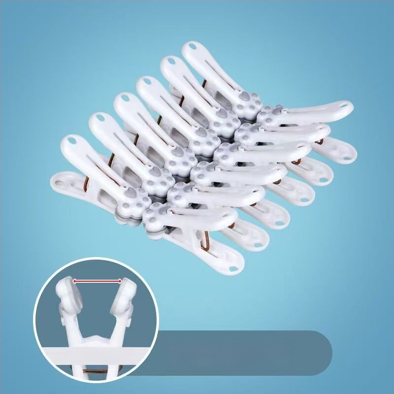 Κλιπ στεγνώματος ρούχων — σχέδιο γάτας-πατούνας, πλαστικό, ανθεκτικό στον άνεμο, χωρίς σημάδια, πολυλειτουργικό