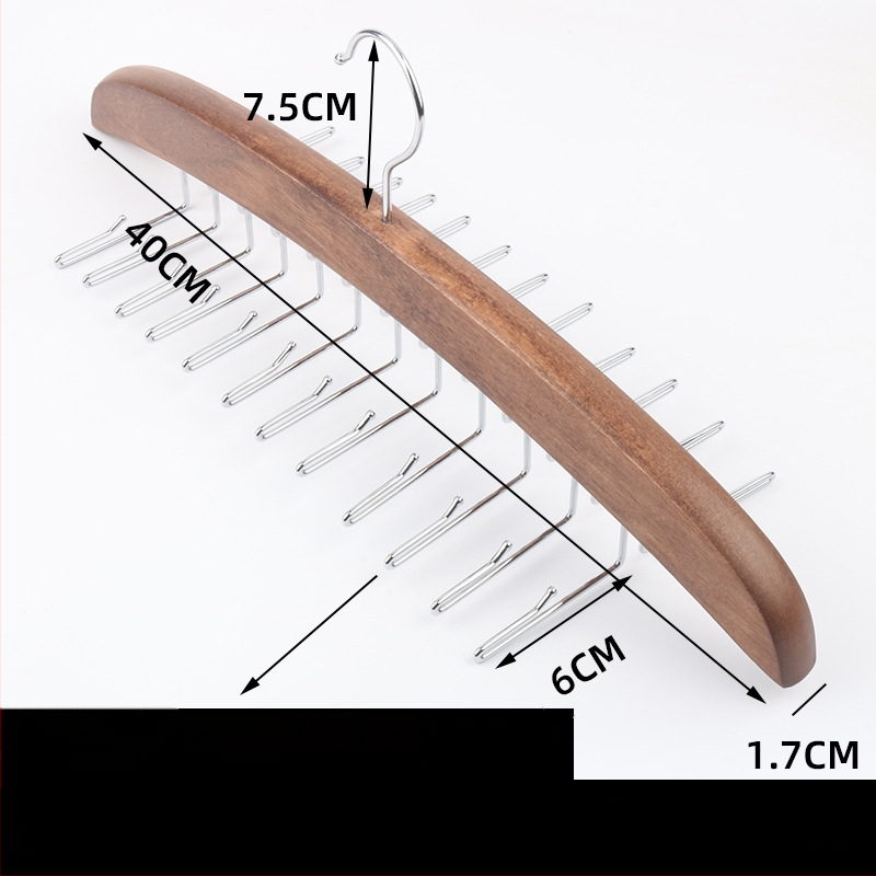 Ξύλινος πολυλειτουργικός κρεμάστρα αποθήκευσης με διακριτική κρεμάστρα για εσώρουχα και φορέματα — Xinchen, μοντέρνο μινιμαλιστικό στυλ; Κατάλληλο για κρεμάστρες ρούχων, παντελονιών και κρεμάστρες γραβάτας