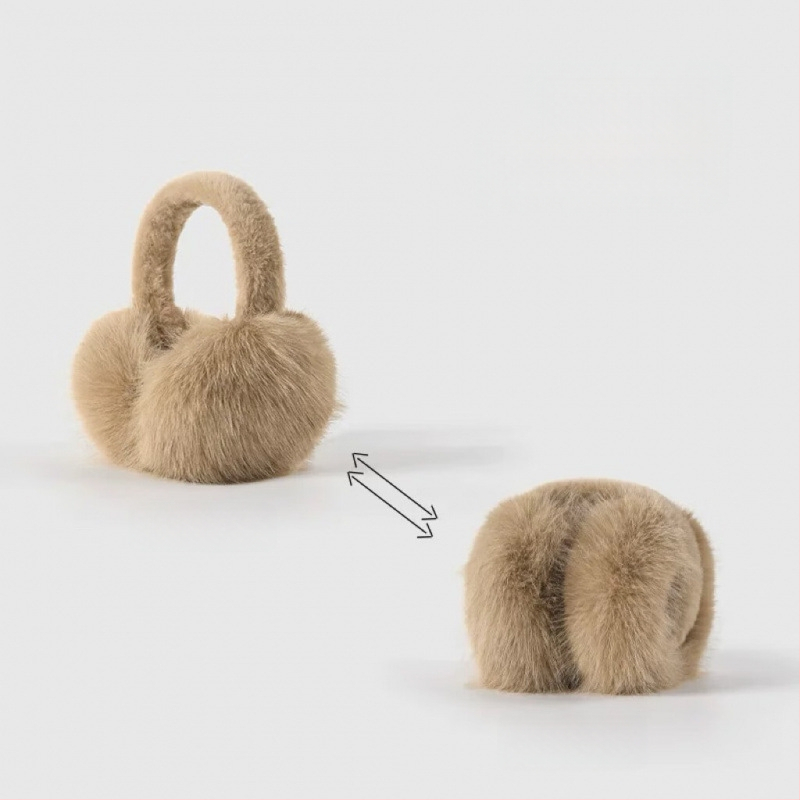 Κουκούλες αυτιών από συνθετική γούνα – unisex για ενήλικες, διατήρηση ζεστασιάς, βασικό στυλ, φθινοπωρινό-χειμερινό 2025