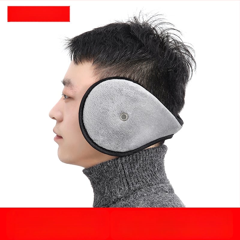 Unisex χειμωνιάτικα κουκούλια αυτιών από βελούδο, με σχέδιο πίσω από το κεφάλι και παχύ μαξιλάρι