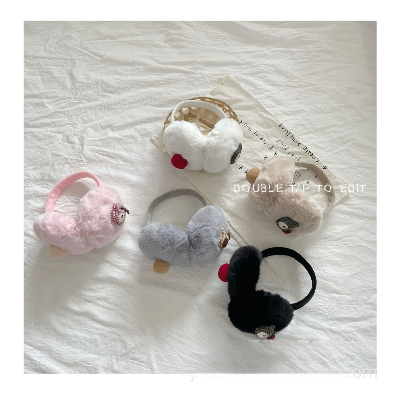 Γούνινα ακουστικά για παιδιά — Χειροποίητα, Στυλ Καρτούν, Καρτούν Μοτίβο, Θερμότητα του Χειμώνα