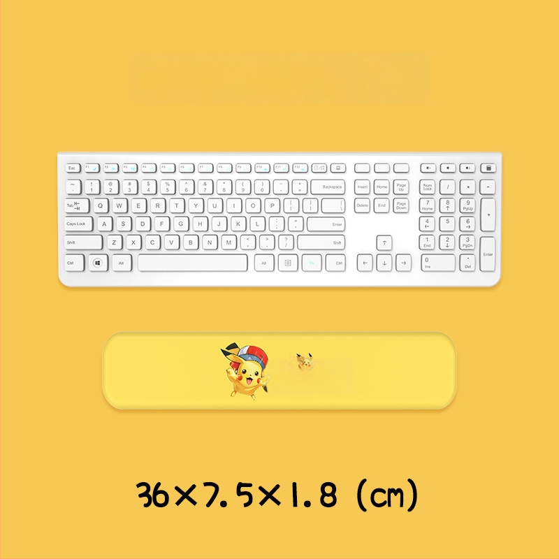 Μαξιλαράκι καρπού για πληκτρολόγιο και ποντίκι — σιλικόνη, αφρός μνήμης για την παλάμη, διπλής όψης με θέμα καρτούν, αντιολισθητικό, ανθεκτικό στη φθορά, εύκολο στον καθαρισμό