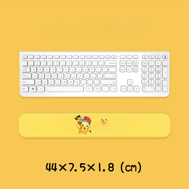 Μαξιλαράκι καρπού για πληκτρολόγιο και ποντίκι — σιλικόνη, αφρός μνήμης για την παλάμη, διπλής όψης με θέμα καρτούν, αντιολισθητικό, ανθεκτικό στη φθορά, εύκολο στον καθαρισμό