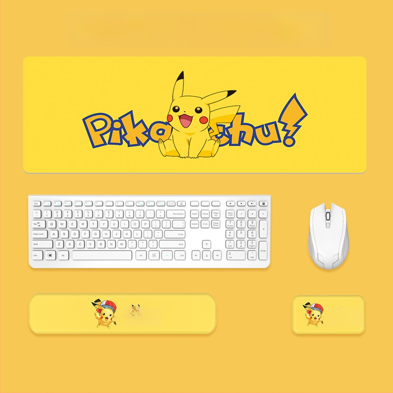 Μαξιλαράκι καρπού για πληκτρολόγιο και ποντίκι — σιλικόνη, αφρός μνήμης για την παλάμη, διπλής όψης με θέμα καρτούν, αντιολισθητικό, ανθεκτικό στη φθορά, εύκολο στον καθαρισμό