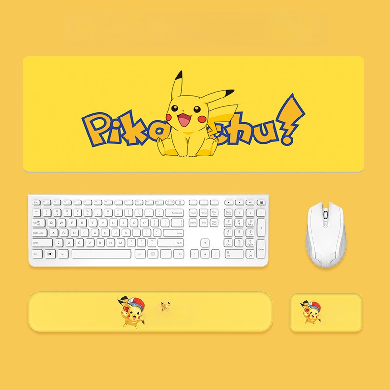 Μαξιλαράκι καρπού για πληκτρολόγιο και ποντίκι — σιλικόνη, αφρός μνήμης για την παλάμη, διπλής όψης με θέμα καρτούν, αντιολισθητικό, ανθεκτικό στη φθορά, εύκολο στον καθαρισμό