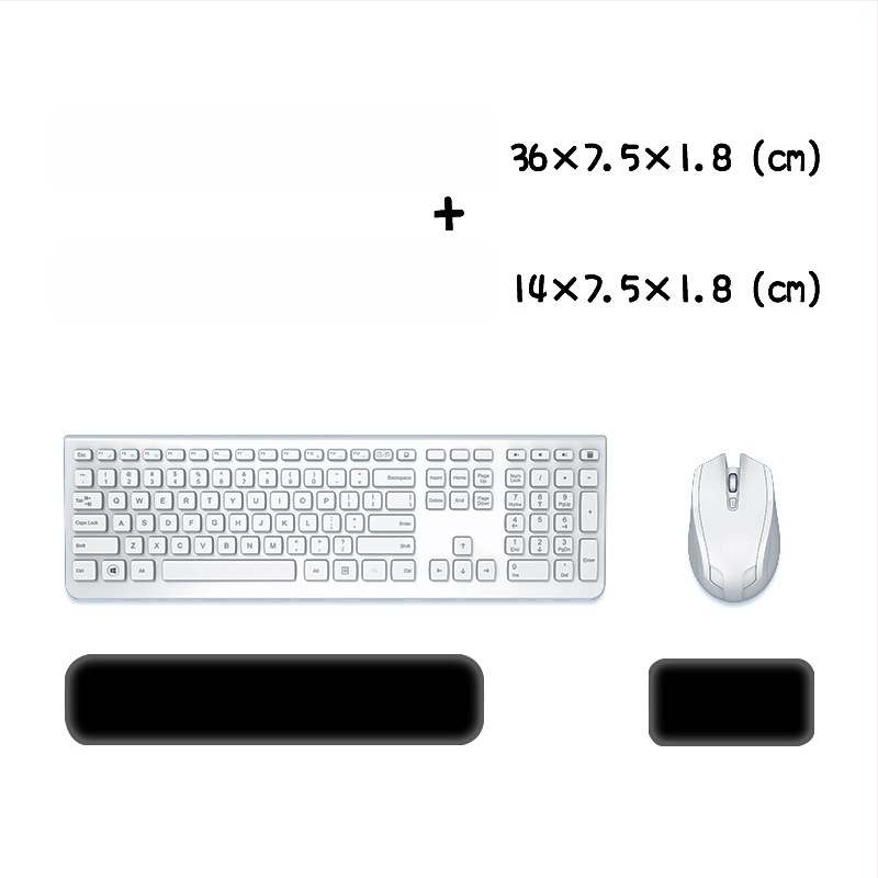 Μαξιλαράκι καρπού για πληκτρολόγιο και ποντίκι — σιλικόνη, αφρός μνήμης για την παλάμη, διπλής όψης με θέμα καρτούν, αντιολισθητικό, ανθεκτικό στη φθορά, εύκολο στον καθαρισμό