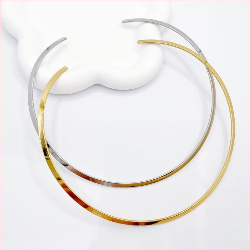 Колие от неръждаема стомана в хип-хоп стил, U-образен дизайн, без висулка, класическа верига