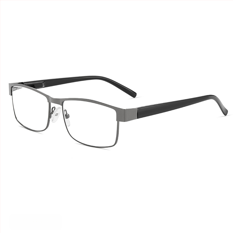 Γυαλιά ανάγνωσης με φακούς από ρητίνη και αντί-μπλε φως, πλήρες πλαίσιο από TR μέταλλο, σχεδιασμός με ελατηριωτά βραχίονες