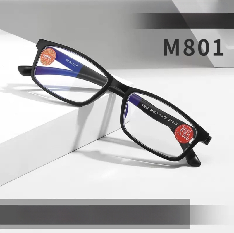 Γυαλιά ανάγνωσης unisex με πλαίσιο TR90, στρογγυλό ημι-πλαίσιο, φακοί PC, αντι-μπλε φως, UV προστασία και ακτινοβολίας