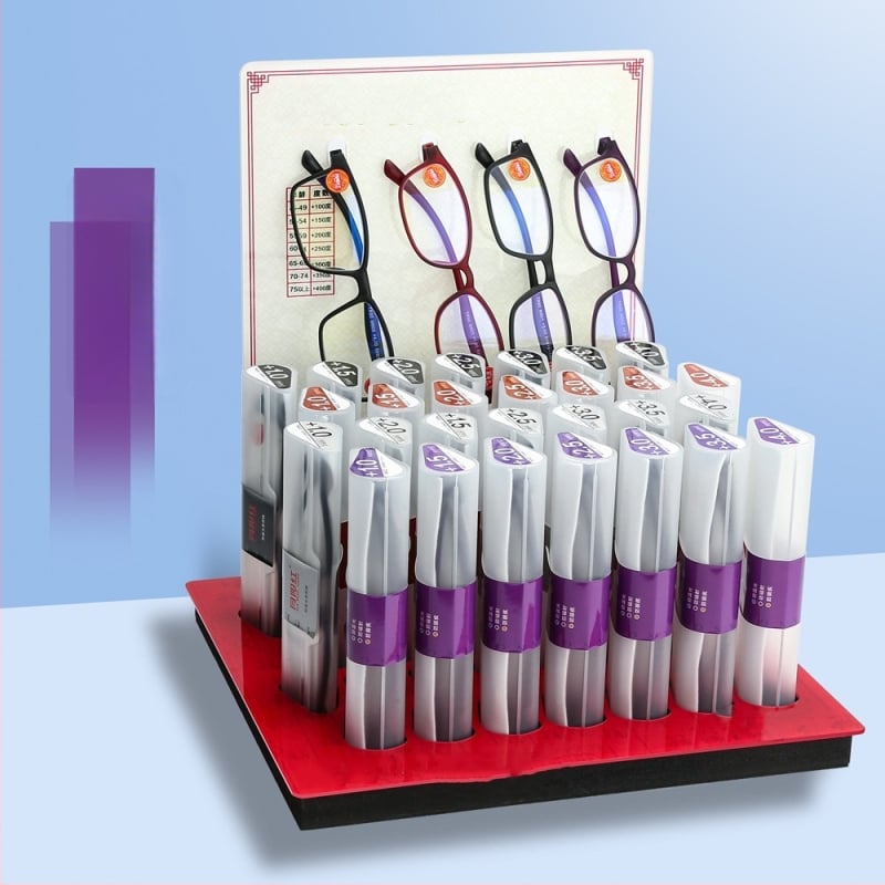 Γυαλιά ανάγνωσης unisex με πλαίσιο TR90, στρογγυλό ημι-πλαίσιο, φακοί PC, αντι-μπλε φως, UV προστασία και ακτινοβολίας