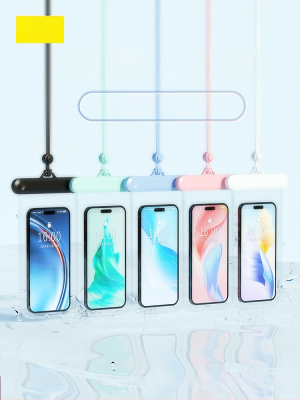 AILUNSEN Ārējā ūdensizturīgā telefona somiņa - skārienjūtīga, ABS+TPU+PVC, der telefoniem līdz 7,2 collām, ūdensizturīga auduma