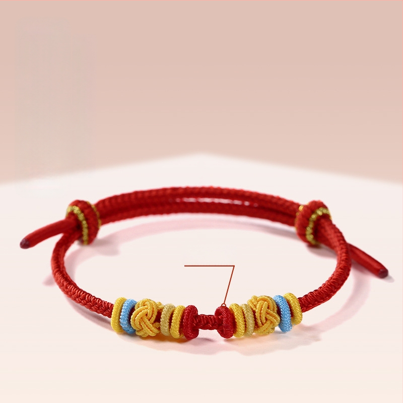 Βραχιόλι οκτώ νημάτων, χειροποίητο πλεκτό, μικτές ύλες, εθνικό στυλ, unisex, αποσπώμενο DIY