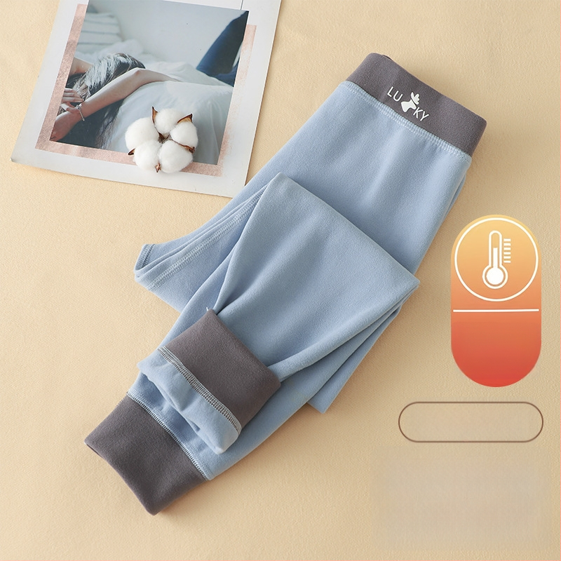 Bērnu termālās bikses pavasarim un rudens sezonai, universālas, Derong audums, 85,8% poliesteris, vidēja augstuma josta, elastīga josta, bez starpsienas atvēruma, piemērots 3–8 gadu vecumam