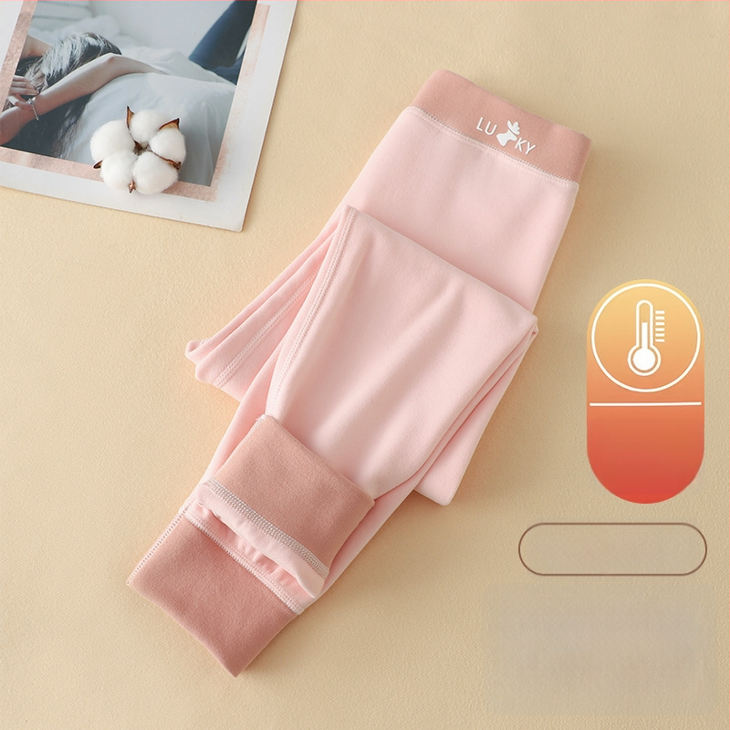 Bērnu termālās bikses pavasarim un rudens sezonai, universālas, Derong audums, 85,8% poliesteris, vidēja augstuma josta, elastīga josta, bez starpsienas atvēruma, piemērots 3–8 gadu vecumam