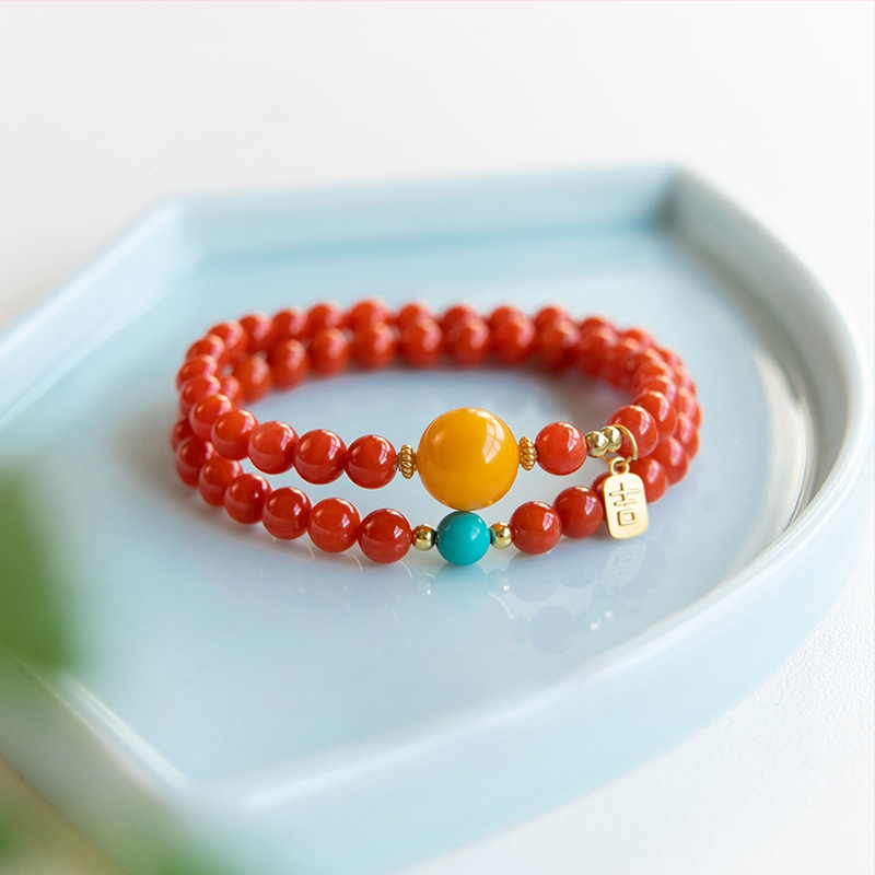 Гривна от агат, полирана повърхност, марка Select, унисекс, звездообразен дизайн