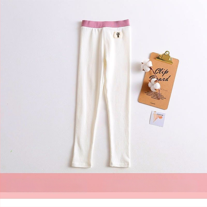 Meitenēm kokvilnas augstas jostas bikses, 95% kokvilna, korejiešu stila, vecums 3–8 gadi, pavasaris un rudens