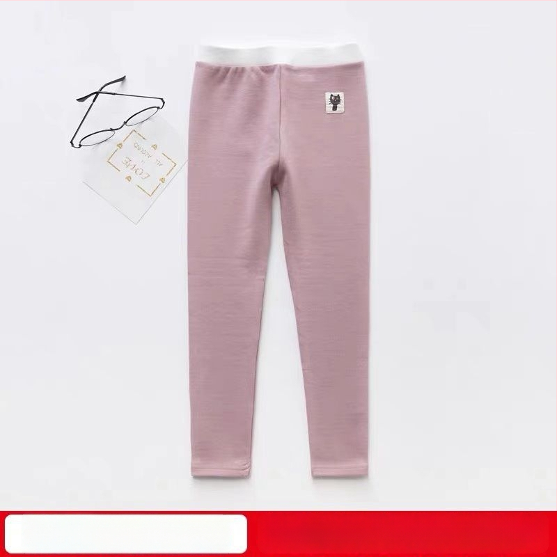 Meitenēm kokvilnas augstas jostas bikses, 95% kokvilna, korejiešu stila, vecums 3–8 gadi, pavasaris un rudens