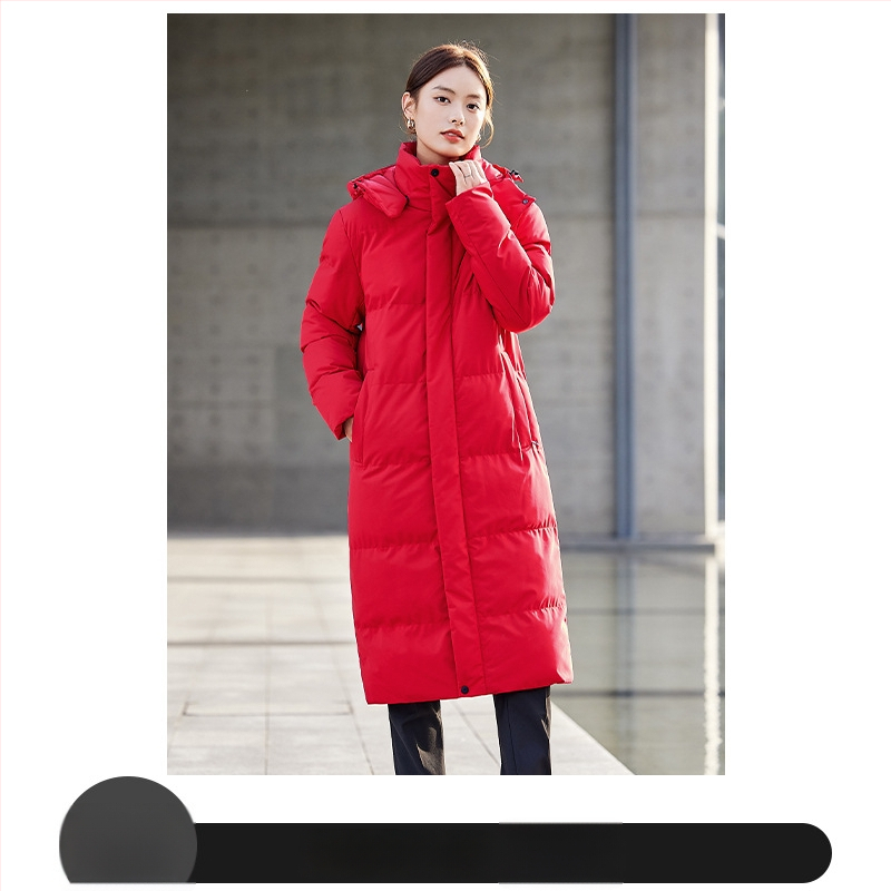 Унисекс палто с качулка, дебело памучно пълнеж, дълга кройка, цип за закопчаване, стягане в талията
